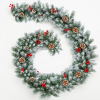 Christmas Garland Inflatable Lighting Decoration 6ft 9ft Home Decor Wreath