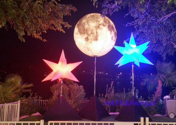 Custom Star Inflatable Lighting Decoration For Party Event