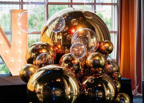 5ft Rainbow Mirror Ball Inflatable Balloon for Events