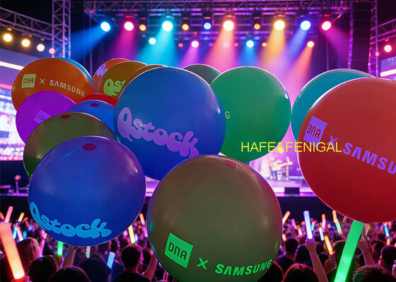 LED Interactive Balloons For Displaying Brand Logos, Team Emblems, Or Event Graphics