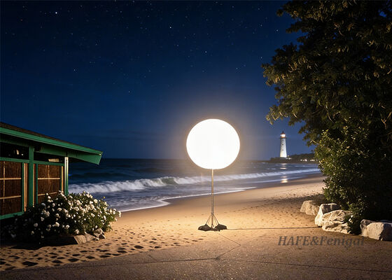 Customized 400W Inflatable LED White Spherical Activity Light Balloon Lamp
