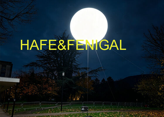 Moon EN 5.0m LED 1200W Inflatable Spherical Balloon Light with Customizable Logo
