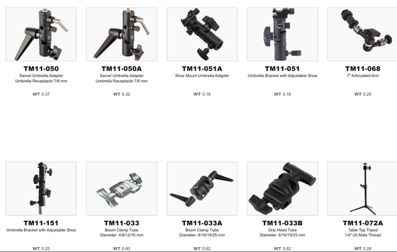 Adjustable Mounting Arm Grip Accessories with Broad Compatibility and Lightweight Design for Professional Setups