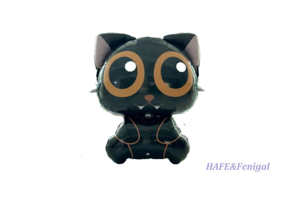 Remote-Controlled Flying Halloween Cat and Pumpkin Helium Airship with Lightweight PP + PA Aluminum-Film and Gyro-Stabilized Flight Control