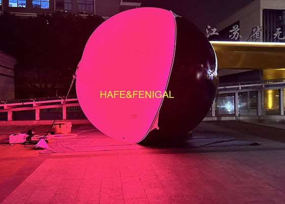 5m (16.4 Ft) RGB LED 4.8KW Spherical Film Balloon Light For Atmospheric Lighting