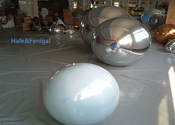 Premium PVC Mirror Balloons - Glossy Silver White for Party Decorations