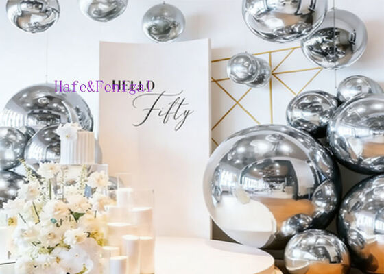 PVC Inflatable Mirror Balloon with High-Shine Metallic Surface for Decorative Applications