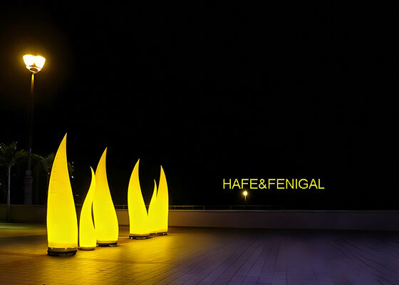 RGB LEDs Iconic Horn Shape Inflatable Light For Dynamic Stage Or Brand Activations