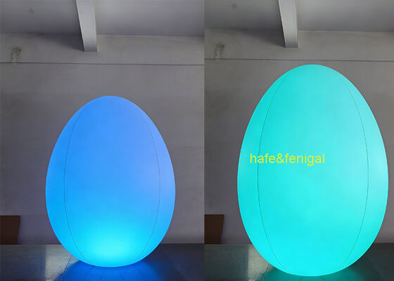 0.25mm PVC Easter Egg Balloon Full Custom Print Touch-Activated Lighting Color Change