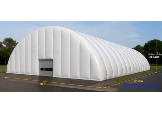 เต็นท์อากาศขนาดใหญ่ขนาด 30m x 50m ที่สามารถอัดลมได้สูงสําหรับงานและงานแสดงสินค้า