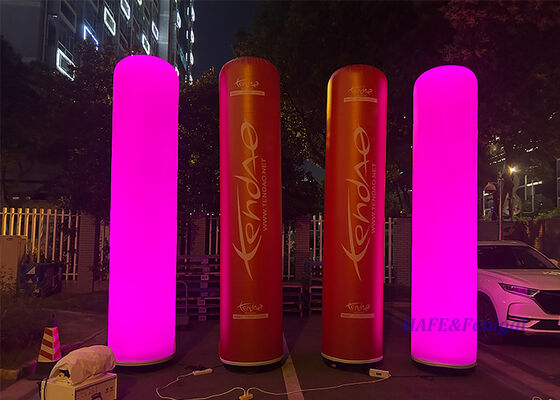 Custom Printed Branding Inflatable Light Column with 48,000 Lumens for Outdoor Event Performance