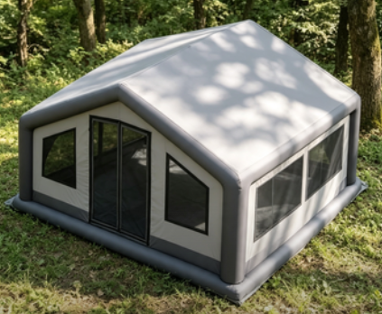 Inflatable Air Tent Portable Shelter with Waterproof Quick Setup and Stealth-Toned Design for Outdoor Camping